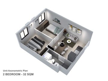 PET FRIENDLY! NEAR MARCOS HI-WAY! Preselling Condominium 2-bedroom Futura East by Filinvest Land