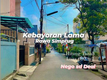 Kavling Tanah Bangunan Rawa Simprug Kebayoran Lama