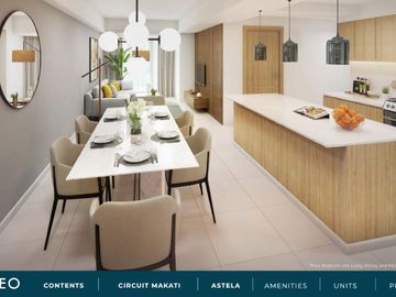 STUDIO UNIT WITH BALCONY IN ASTELA CIRCUIT MAKATI