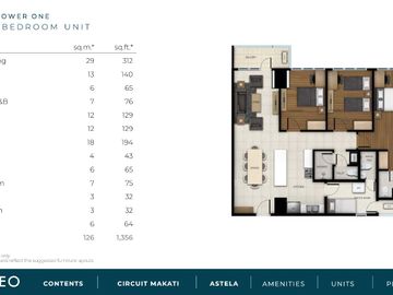 STUDIO UNIT WITH BALCONY IN ASTELA CIRCUIT MAKATI