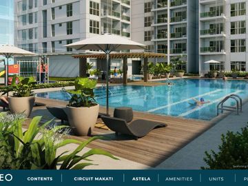 STUDIO UNIT WITH BALCONY IN ASTELA CIRCUIT MAKATI