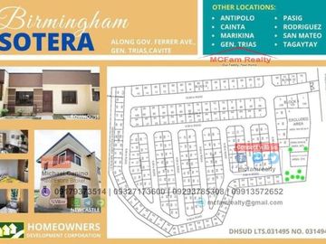 House and Lot For Sale in General Trias Cavite Birmingham Sotera