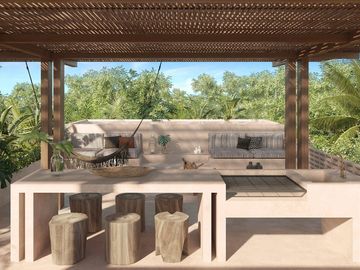 PENTHOUSE EN BACALAR EN EXCLUSIVO PROYECTO!! RODEADO DE NATURALEZA.