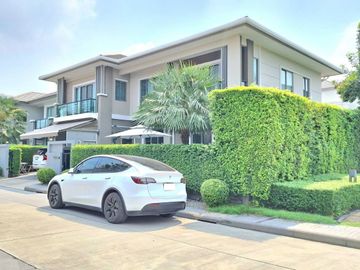● Luxury Style ● Single house 2 storey | 4 Beds 82 sq.w. 308 sq.m. | The Palm Krungthep Kreetha-Wongwaen | Near ARL Lat Krabang 13 mins, Suvarnabhumi