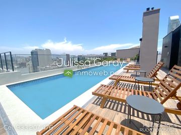 Alquiler! Bello y 100% amoblado dpto 1 dorm 38.5m2 piso 14 con estacionamiento en Jesús María!!