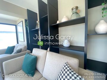 Alquiler! Bello y 100% amoblado dpto 1 dorm 38.5m2 piso 14 con estacionamiento en Jesús María!!