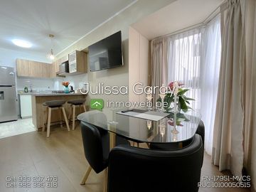 Alquiler! Bello y 100% amoblado dpto 1 dorm 38.5m2 piso 14 con estacionamiento en Jesús María!!