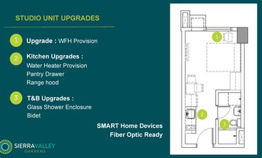 P8,500 MONTHLY STUDIO CONDO UNIT IN CAINTA TAYTAY ALONG ORTIGAS EXTENSION AVENUE