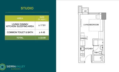 P8,500 MONTHLY STUDIO CONDO UNIT IN CAINTA TAYTAY ALONG ORTIGAS EXTENSION AVENUE