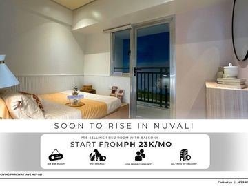 Pre Selling Mid Rise 1 Bed Room Condo with Balcony in Sta Rosa Laguna