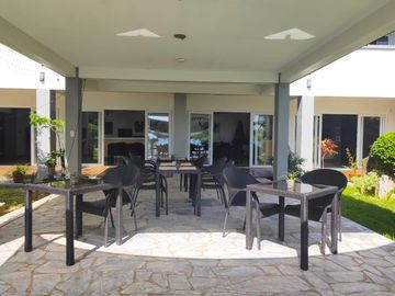 Beach & Dive Resort located on a beautiful white sand beach on Alad Island in the province of Romblon, Philippines.