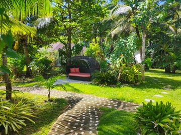 Beach & Dive Resort located on a beautiful white sand beach on Alad Island in the province of Romblon, Philippines.