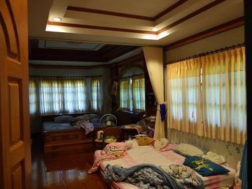For sale. Land with a garden house, good atmosphere, San Pa Tong District, Chiang Mai.