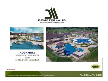 For Sale House and Lot (Pre-selling) at Saddle & Clubs Leisure Park(Demeterland Project) DELMAR PROMENADE & BELMONT RESIDENCES