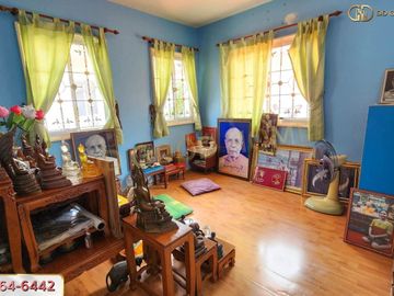 📌 Pruksa Village 7 - Pracha Uthit 90 (PRUKSA VILLAGE 7 - PRACHA UTHIT 90) Samut Prakan, 2-storey detached house in front of the house does not hit any