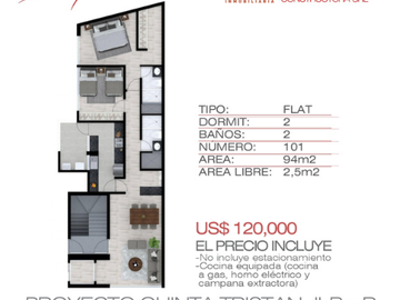 PRE VENTA DEPARTAMENTO, URB. QUINTA TRISTAN, JOSE LUIS BUSTAMANTE Y RIVERO