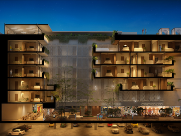 Departamento en Venta  amueblado y equipado de 1 recámara centro Playa del carmen