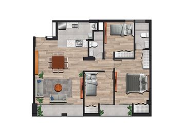 DEPARTAMENTOS ESTRENO 3DOR/2BAÑOS!!!!!!