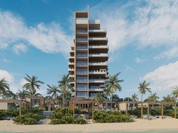 Departamento en Venta de 2 recamaras en Puerto Morelos frente al mar