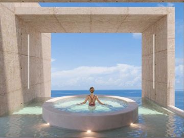 Departamento en Venta de 2 recamaras en Puerto Morelos frente al mar