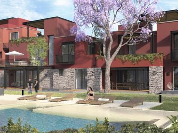Departamento con jardín, y jacuzzi privado, Terraza, venta, la Lejona, San Miguel de Allende