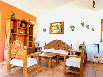 CASA QUINTA AMUEBLADA EN VENTA EN SANTIAGO NUEVO LEON ZONA LA TINAJA, CARRETERA LOS CAVAZOS A JUAREZ NUEVO LEON, KM 15