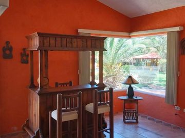 CASA QUINTA AMUEBLADA EN VENTA EN SANTIAGO NUEVO LEON ZONA LA TINAJA, CARRETERA LOS CAVAZOS A JUAREZ NUEVO LEON, KM 15