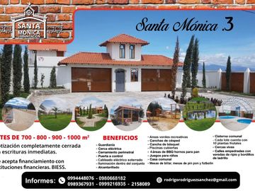 Lotes de terreno a la venta en Malchingui.