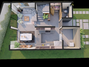 CASA EN VENTA TURQUESA 1 CRESPA TOWN MODELO ÁGATA