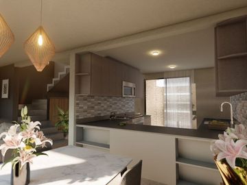 CASA EN VENTA TURQUESA 1 CRESPA TOWN MODELO ÁGATA