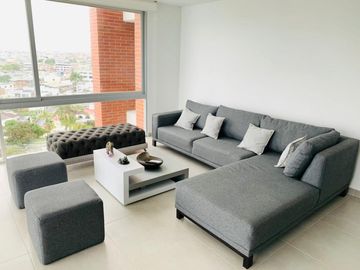 Departamento en venta primera línea al Mar, sector playa Murciélago, Cerca al Mall del Pacífico  Manta Ecuador