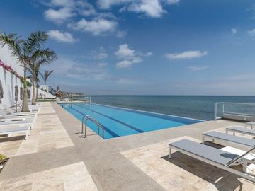 Departamento en venta primera línea al Mar, sector playa Murciélago, Cerca al Mall del Pacífico  Manta Ecuador