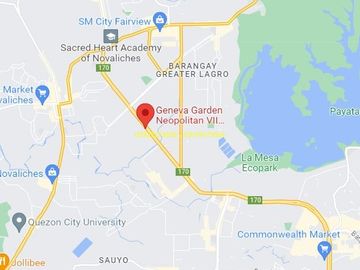 Residential Lot For Sale Near Quirino Highway Geneva Garden Neopolitan VII