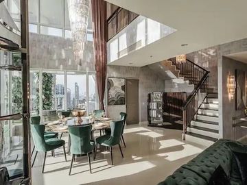 Duplex Penthouse Baan Ratprasong 4 beds 5 baths 1 maid room, 381 sqm.