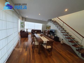DEPARTAMENTO DUPLEX AMOBLADO COMPLETO 139 m2 EN MIRAFLORES