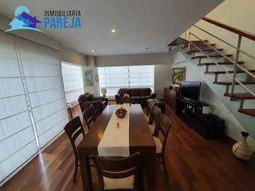DEPARTAMENTO DUPLEX AMOBLADO COMPLETO 139 m2 EN MIRAFLORES