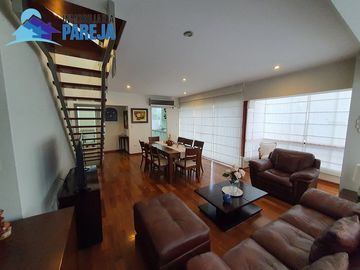 DEPARTAMENTO DUPLEX AMOBLADO COMPLETO 139 m2 EN MIRAFLORES