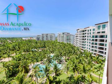 Depa en condominio de playa en renta vacacional para 8 personas