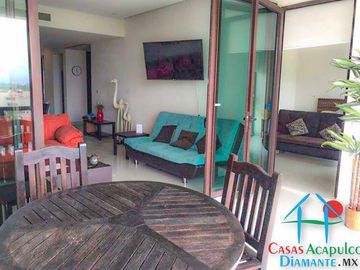 Depa en condominio de playa en renta vacacional para 8 personas