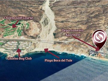 Departamento con roof común con vista al mar, alberca, jacuzzi y gym, en venta, Corredor Turístico, San José del Cabo.