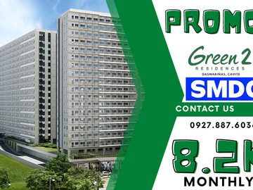 smdc green 2 residences studio unit pre-selling dasmarinas condo