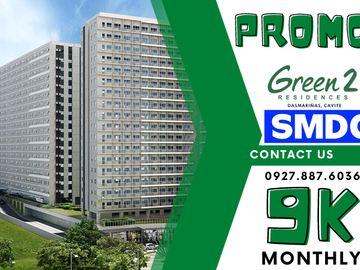 smdc green 2 residences studio unit pre-selling dasmarinas condo