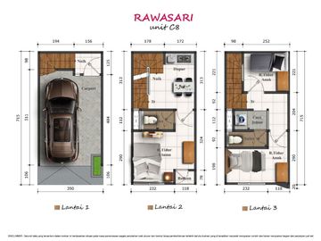 RUMAH CLUSTER MODERN MEWAH DIJUAL MURAH 3 LANTAI DI RAWASARI CEMPAKA PUTIH JAKARTA PUSAT JUAL SHM