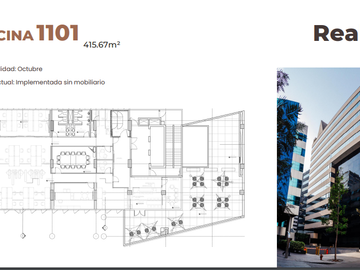 Oficinas Implementadas en La Torre Camino Real, San Isidro - 416 m²