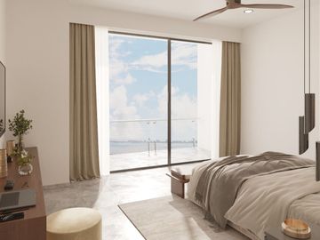 Departamento en venta de 2 recamaras con vista a la laguna en cancun