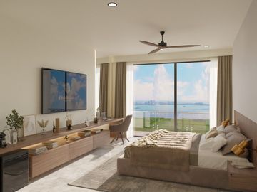 Departamento en venta de 2 recamaras con vista a la laguna en cancun