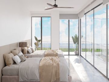 Departamento en venta de 2 recamaras con vista a la laguna en cancun