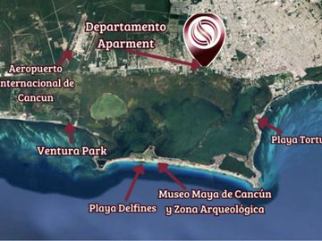 Condominio con Alberca, Pool Bar, Asoleadros, pre-construcción, Boulevard Colosio venta, Cancun.