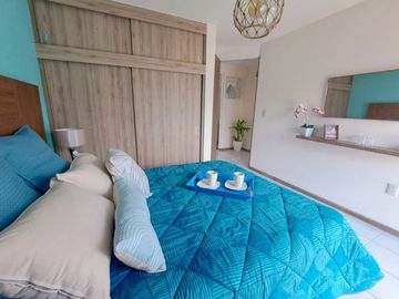 Casa con alberca con 2 recamaras en condominio en Emiliano Zapata