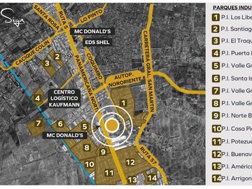 Lotes Industriales Molestos Panamericana Norte-Ruta 5 A 6,8 UF/m2 / TI-25